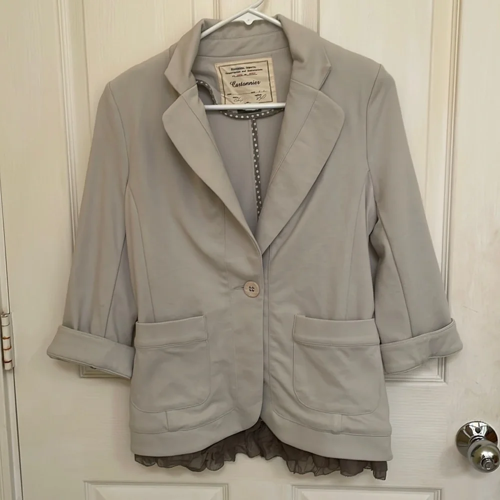 Anthropologie Cartonnier frill day blazer - Picture 2 of 8